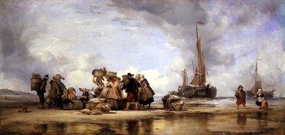 Plage de Scheveningen - Edward William Cooke