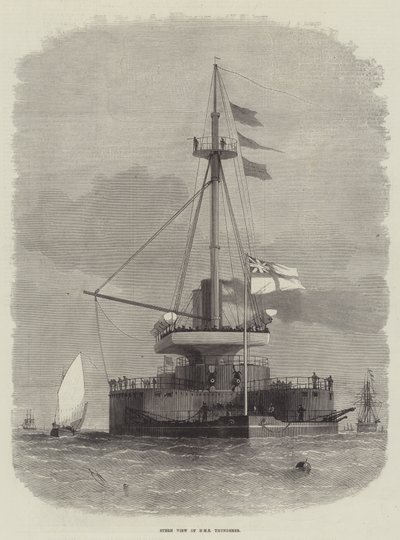 Vue arrière du HMS Thunderer - Edwin Weedon