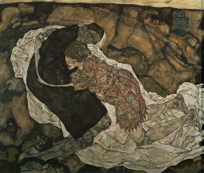 La Mort et la jeune fille - Egon Schiele