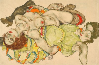 Amantes féminines - Egon Schiele