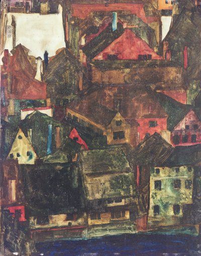 Krumau, 1911 - Egon Schiele