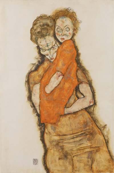 Mère et enfant - Egon Schiele