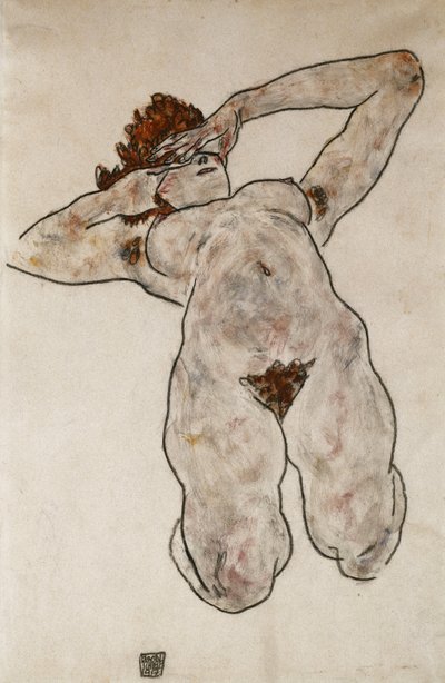 Nu couché - Egon Schiele