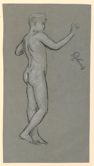 Étude de figure pour un design de fontaine - Elihu Vedder