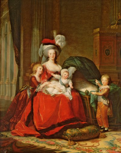 Marie-Antoinette (1755-93) et ses enfants - Elisabeth Louise Vigee Lebrun