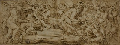 Bacchanale avec putti - Enea Salmeggia