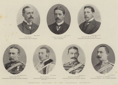 Officiers éminents du mouvement des volontaires - English Photographer