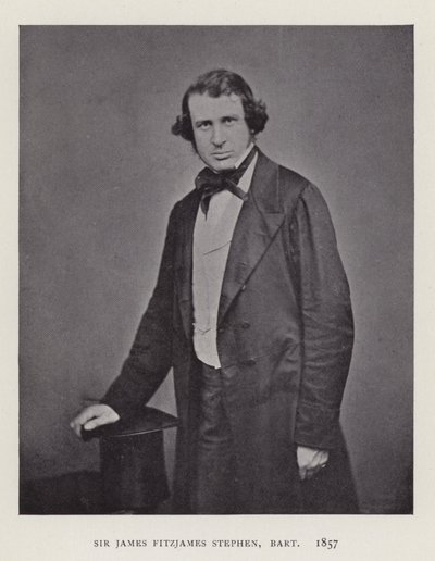 Sir James Fitzjames Stephen, Baronet, 1857 - English Photographer