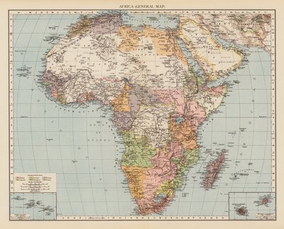 Afrique, Carte générale - English School