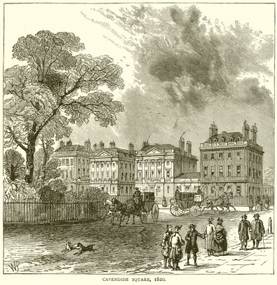 Cavendish Square, 1820 - English School