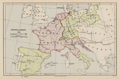 Europe Centrale en 1812 - English School