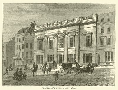 Club de Crockford, vers 1840 - English School