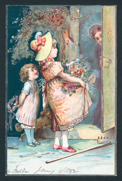 Livraison de fleurs pour Noël, carte de Noël - English School