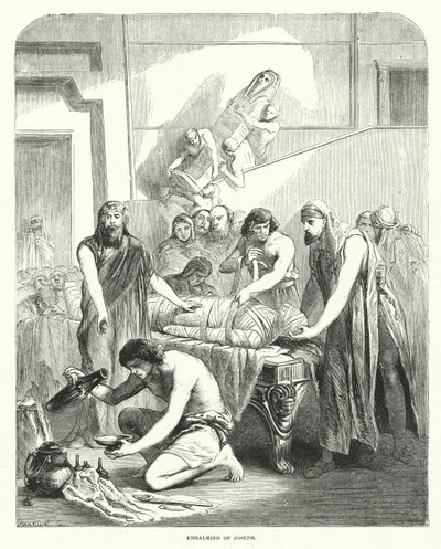 Embaumement de Joseph (gravure) - English School