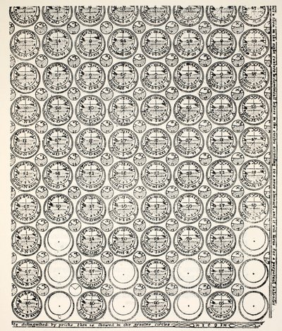 Almanach gravé, 1591 (copie de Bagford) - English School