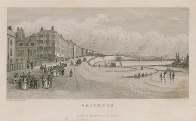 Vue générale le long du front de mer à Brighton - English School