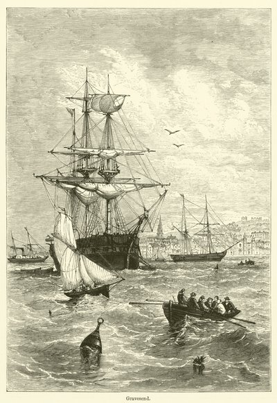 Gravesend (gravure) - English School