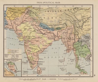 Inde, Carte Politique - English School