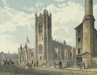 Cathédrale de Manchester, vue sud-ouest - English School