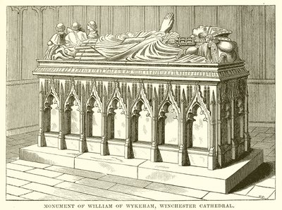 Monument de William de Wykeham, Cathédrale de Winchester - English School