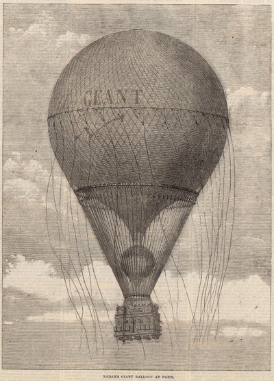 Le ballon géant de Nadar à Paris - English School