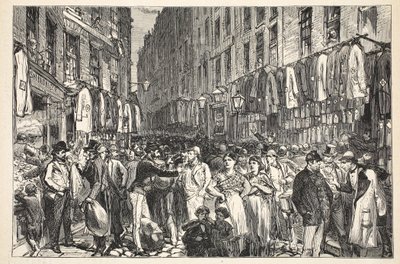 Petticoat Lane (Middlesex Street), 1870 - English School