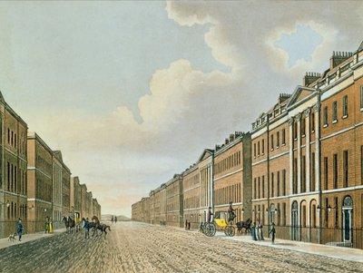 Portland Place, vers 1812 - English School