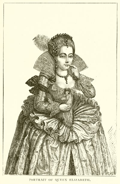 Portrait de la reine Élisabeth - English School