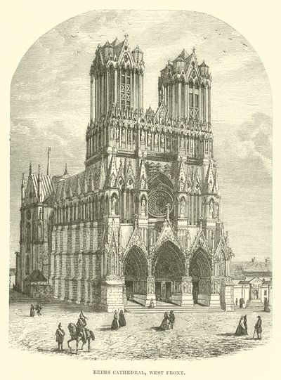 Cathédrale de Reims, façade ouest - English School