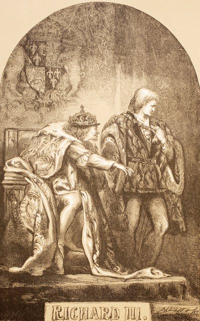 Richard III, 1890 (lithographie) - English School