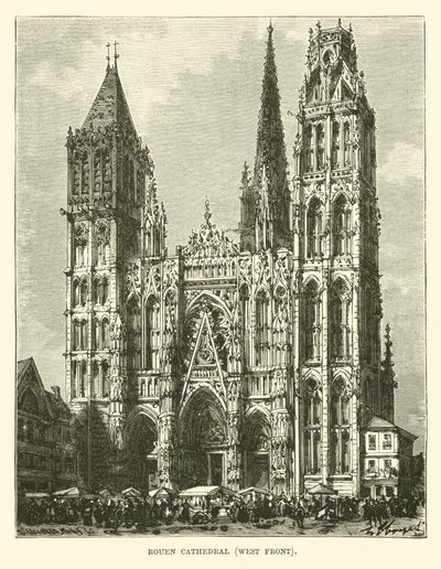 Cathédrale de Rouen, façade ouest - English School