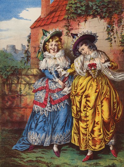 Shakespeare : Les Joyeuses Commères de Windsor (chromolithographie) - English School