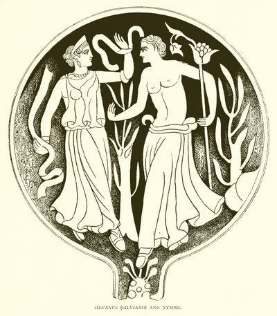 Silvanus (Silviano) et nymphe - English School