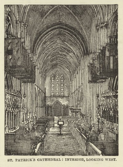 Cathédrale Saint-Patrick, Intérieur, vue vers l