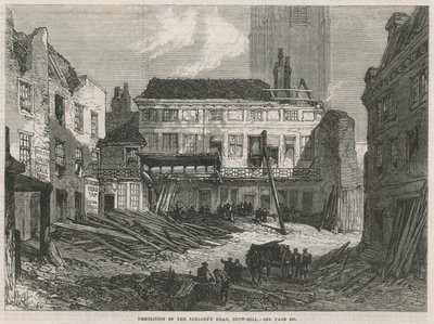 Le Saracens Head, Snow Hill, Démolition - English School