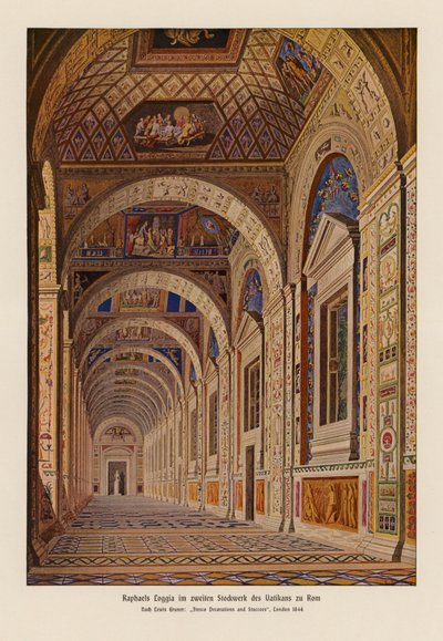 Loggias du Vatican par Raphaël, Rome - English School