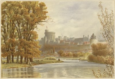 Château de Windsor depuis la Tamise - English School