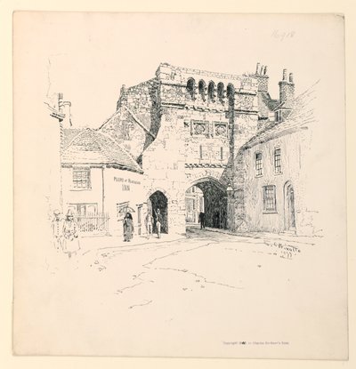 La porte ouest, Winchester - Ernest Clifford Peixotto