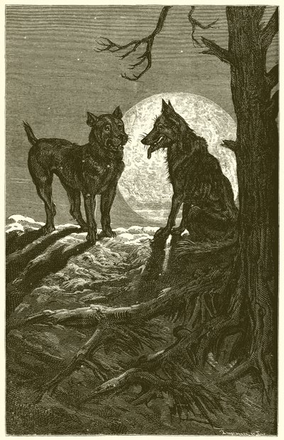 Le Loup et le Mâtin - Ernest Henry Griset