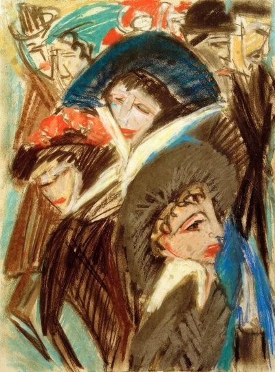 Femmes dans la rue - Ernst Ludwig Kirchner