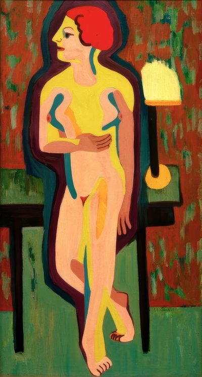 Femme rousse nue - Ernst Ludwig Kirchner