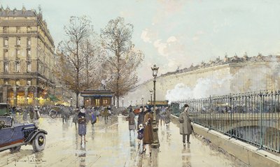 Le Boulevard Pereire, Paris - Eugene Galien Laloue