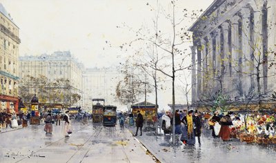 La Madeleine, Paris - Eugene Galien Laloue