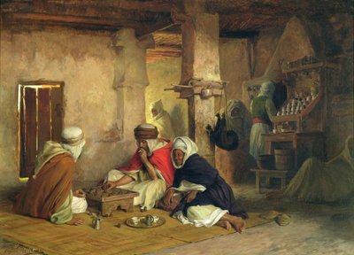 Café marocain, vers 1874 - Eugene Alexis Girardet