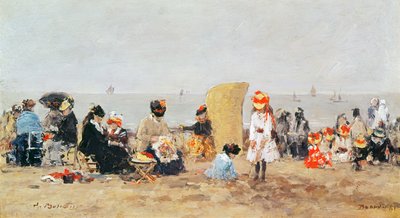 Scène de plage, Trouville, 1881 - Eugene Louis Boudin