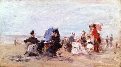 Plage près de Deauville, c.1874 - Eugene Louis Boudin