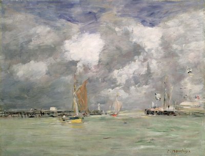 Marée haute à Trouville, c.1892-96 - Eugene Louis Boudin