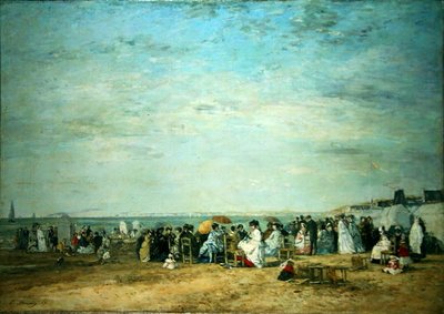 La Plage - Eugene Louis Boudin