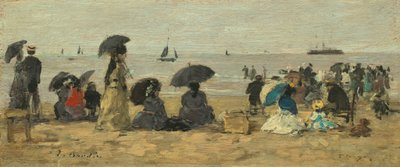 La Plage, 1877 - Eugene Louis Boudin