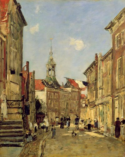 La Rue de Dordrecht - Eugene Louis Boudin